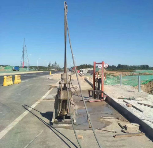 恒山公路高聚物注浆加固